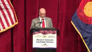 2024 Club20 Debates Colorado 2nd Congressional District Marshall Dawson R [upl. by Anaile]