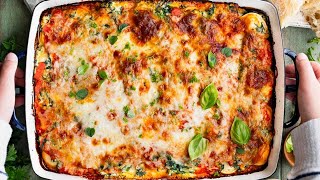 Ravioli Lasagna with Ricotta and Spinach [upl. by Neiv]