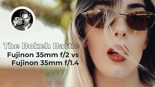 Battle Of The Bokeh Fuji 35mm F2 Vs F14 Portrait Photography Showdown [upl. by Felipa]