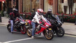 Superbikes in London November 2023  HarleyDavidsonsMotorbikes [upl. by Elleivap427]