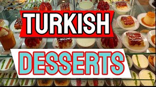 Best Turkish Desserts  Desserts In Istanbul By Traditional Dishes [upl. by Ahk574]