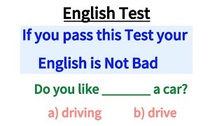 If you pass this test your English is Not Bad  Can you pass this Test   English Grammar Test [upl. by Barabbas504]