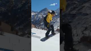 Passo Tonale in 45 seconds skiresort skiing ski shorts [upl. by Anaujnas]