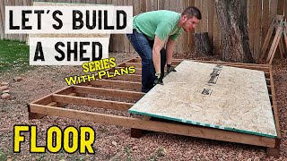 How to build a storage shed  Floor  Part 1  Plans available [upl. by Elaine587]