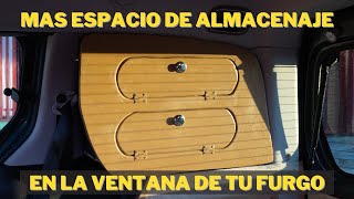 Como hacer un ARMARIO de VENTANA en tu furgoneta CAMPER Tutorial Explicado paso a paso [upl. by Erot158]