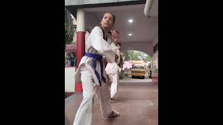 self defence by Anshika🔥🔥🔥 coachdurgesh sir tkdanshika [upl. by Emile]