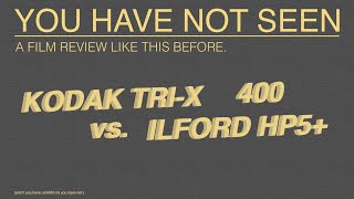 a serious film review  ilford hp5 vs kodak tx400 [upl. by Mikes]