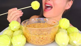 EATING SPICY SOUR SWEET LIMES ASMR MUKBANG EATING NOISES JUICY BIG BITES [upl. by Hines58]