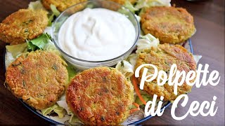 POLPETTE di CECI  SOLO 3 INGREDIENTI senza uova economici facili e veloci  Hamburger di ceci [upl. by Sauls]