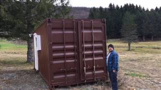 Shipping Container Tiny Home FOR SALE Cargo Container Architecture [upl. by Epolulot501]