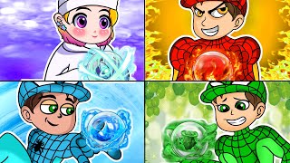 Four Elements Fire Water Air And Earth  Marvels Spidey and his Amazing Friends Animation [upl. by Naginnarb]