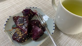 Daigaku imo purple sweet potatoes japan cooking pinaysajapan [upl. by Cissy]