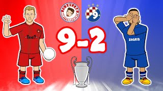 92 BAYERN MUNICH demolish DINAMO ZAGREB💥 Champions League Kane Goals Highlights [upl. by Annoj703]