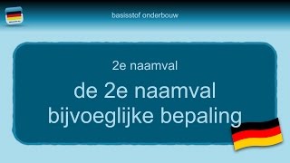 Bijles Duits grammatica 32 2e naamval bijvoeglijke bepaling [upl. by Avery]