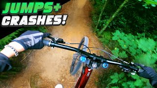 I FINALLY DONE HAPPY ENDING AT ROGATE BIKE PARK CRASHES INVOLVED [upl. by Halimak]