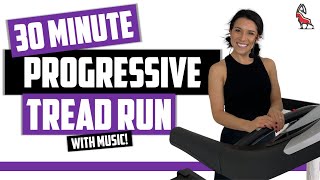 30 Minute Progression Run  Treadmill Follow Along IBXRunning [upl. by Ettenom89]