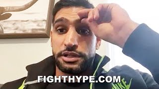 AMIR KHAN ADMITS IF KELL BROOK BEATS HIM quotI WOULDNT BE ABLE TO LIVE WITH THATquot CANDID ON PRESSURE [upl. by Aynuat444]