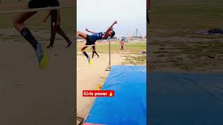 Girls power🔥 shorts viralvideo trackandfield physical girl highjump viralreels [upl. by Sirron]