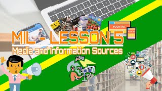 Media and Information Literacy  Lesson 5 Media and Information Source [upl. by Adnahsed]