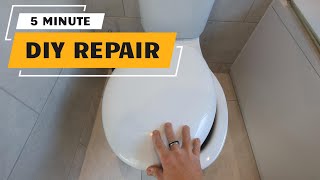 Loose toilet seat cover EASY FIX [upl. by Dorise]