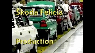 Škoda Felicia Production Škoda Felicia Assembly Line Mladá Boleslav Czech Republik 19942001 [upl. by Sandstrom]