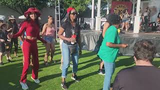 Line dancing in festival in Grapevine Texas 3 [upl. by Aniham]