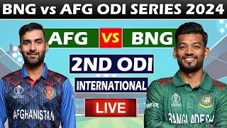 🔴Live  afghanistan vs bangladesh live match  BNG vs AFG One Day Match Live 3RD ODI [upl. by Merc382]