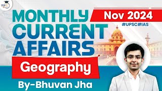 Monthly Current Affairs 2024  Current Affairs November Month 2024  Geography [upl. by Anelleh]