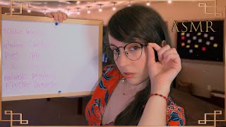 ⭐ASMR tu PROFESORA te Enseña CHILENO Sub [upl. by Grearson]