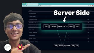 How to implement Server Side Pagination with TanStack Table and NextJS 13 [upl. by Lladnar]