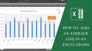 How To  Add an Average line in an Excel Graph [upl. by Telrahc]