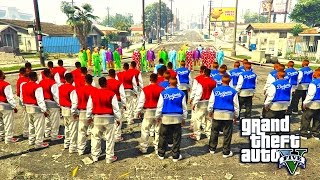 GTA 5  CLOWNS VS BLOODS AND CRIPS PART 2 [upl. by Chinua332]