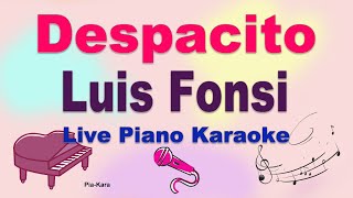 Despacito  Luis Fonsi Piano Karaoke Lyrics [upl. by Anah]