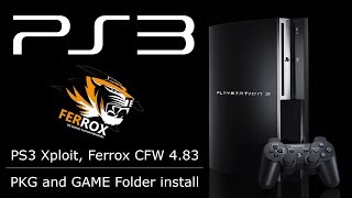 PS3 Xploit Ferrox CFW 483 PKG and GAME folder installation Guide [upl. by Yettie]