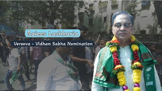 Raiees Lashkaria  Vidhan Sabha  Versova  Nomination  AIMIM Mumbai President [upl. by Estel]