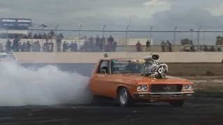 T4TUFF twin supercharged ute at THe Ultimate Burnout Challenge 2009 [upl. by Aniham]