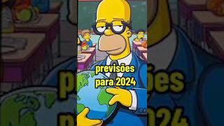 BOMBA  PREVISÕES dos SIMPSONS para 2024 [upl. by Helm]