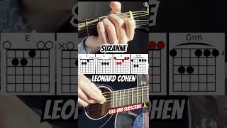 Leonard Cohen 🎸 Suzanne  Guitar Chords [upl. by Cone551]