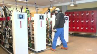 Efficient Electronic Locking for Ski Depots with GANTNER [upl. by Mabelle]