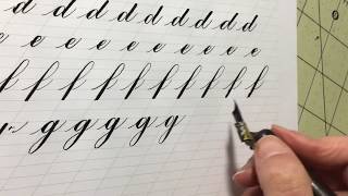 How to Write the Lowercase Copperplate Alphabet AN  Calligraphy Tutorial ASMR copperplate [upl. by Sidoon]