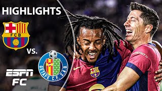 LEWY GOAL 😤 Barcelona vs Getafe  LALIGA Highlights  ESPN FC [upl. by Jutta540]