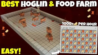 Best 119 Hoglin amp Food Farm Tutorial In Minecraft   MCPE  Bedrock  Xbox  PS4  PC Justcraft [upl. by Adrianne]