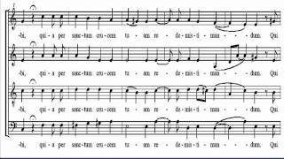 Palestrina  Adoramus Te  Tenor  Scorewmv [upl. by Ody]