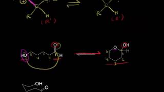 Formation of hemiacetals and hemiketals  Aldehydes and ketones  Organic chemistry  Khan Academy [upl. by Isied]