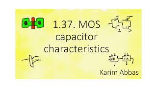 137 MOS capacitor characteristics [upl. by Niknar469]