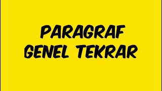 Paragraf “GENEL TEKRAR” [upl. by Nnuahs]