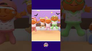 Five Spooky Pumpkins Jumping On The Bed shorts kidssongs kenttheelephant [upl. by Blaseio]