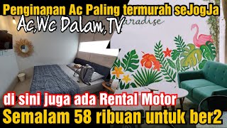 Homestay paling termurah se yogyakarta ful fasilitas dkt jln babarsari ‼️semalam ber2 cuma 58 ribu [upl. by Dent]