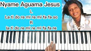 How to play Nyame Aguama Jesus on Piano Esther Smith [upl. by Llezom]