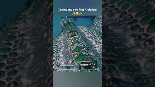 Taming my FIRST Archelon shorts arksurvivalascended gaming [upl. by Mack]